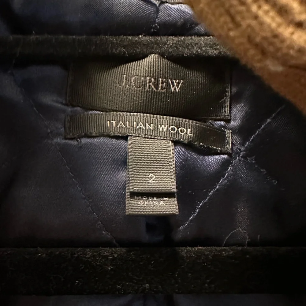J. Crew Camel Brown Wool Blend Pea Coat - Picture 4 of 8